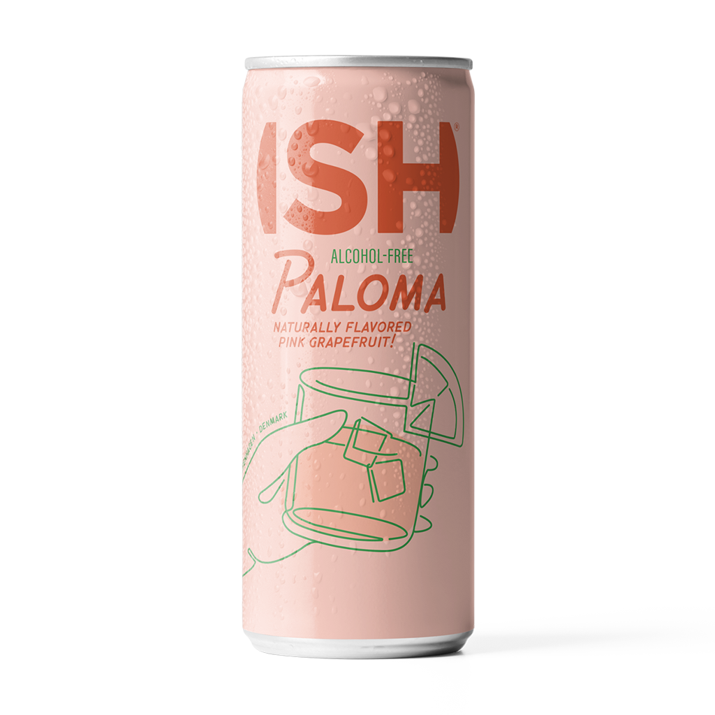 ISH Spirits Paloma non-alcoholic cocktail