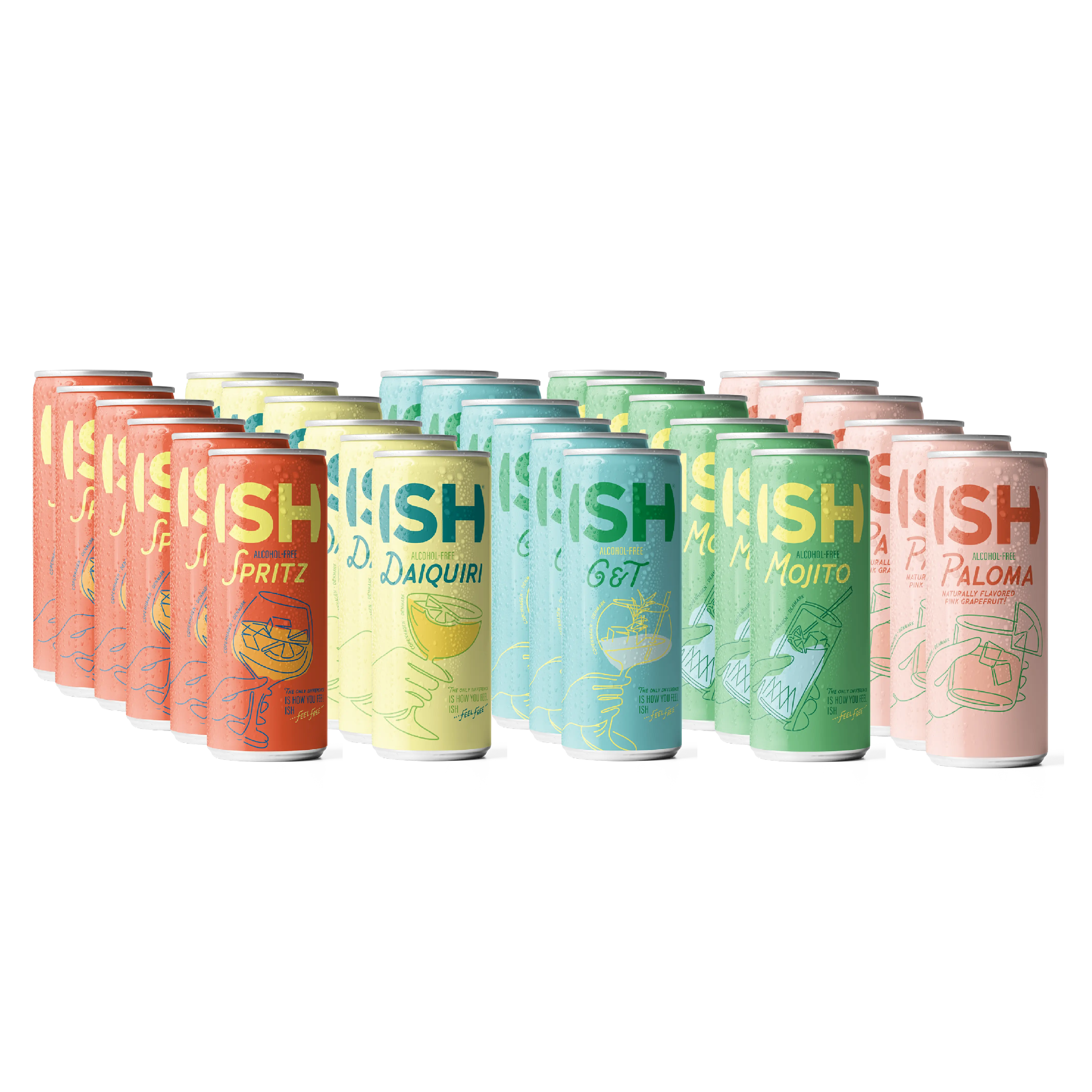 ISH 30 cocktails bundle all types alcohol-free