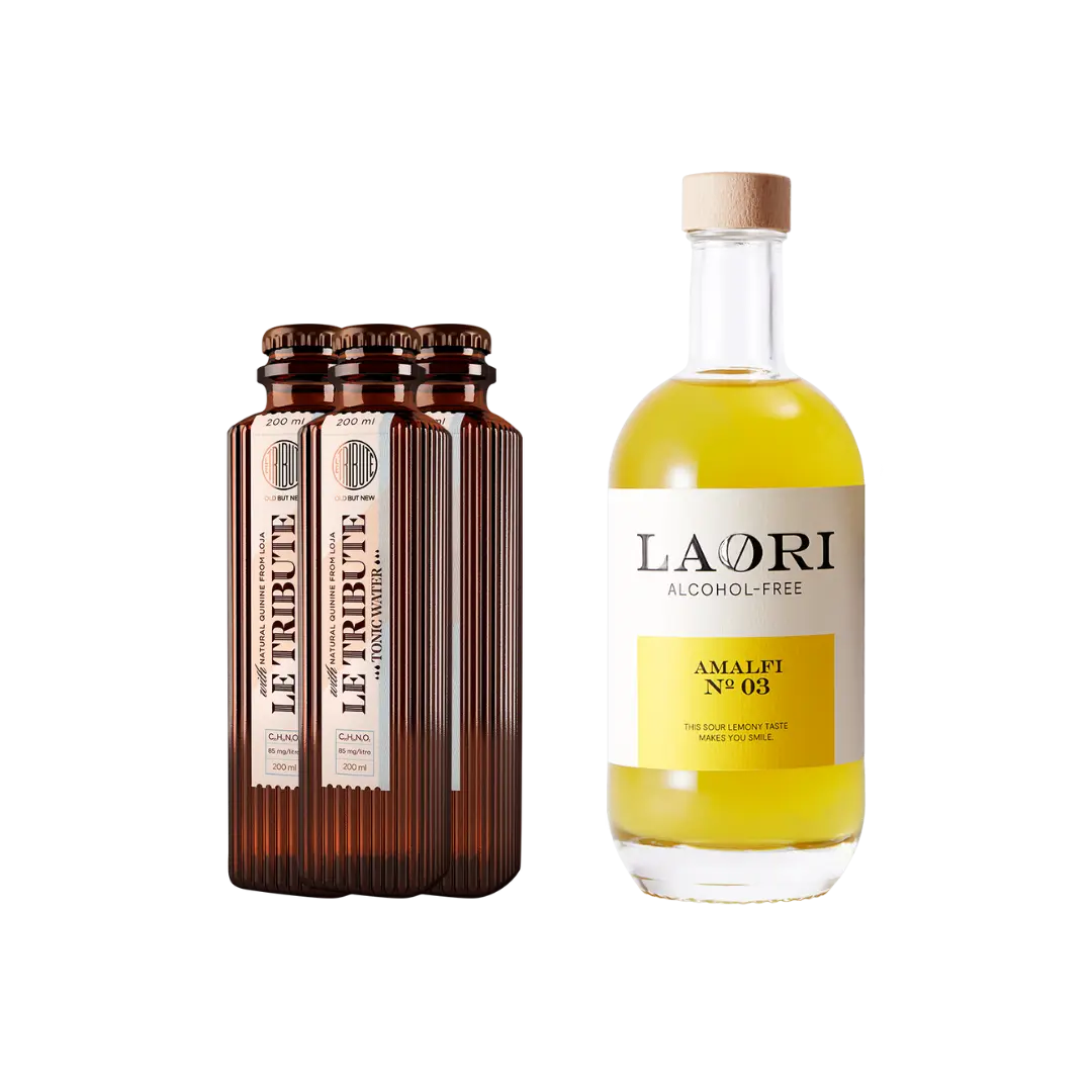 Non -alcoholic limecello tonic aperitif bundle
