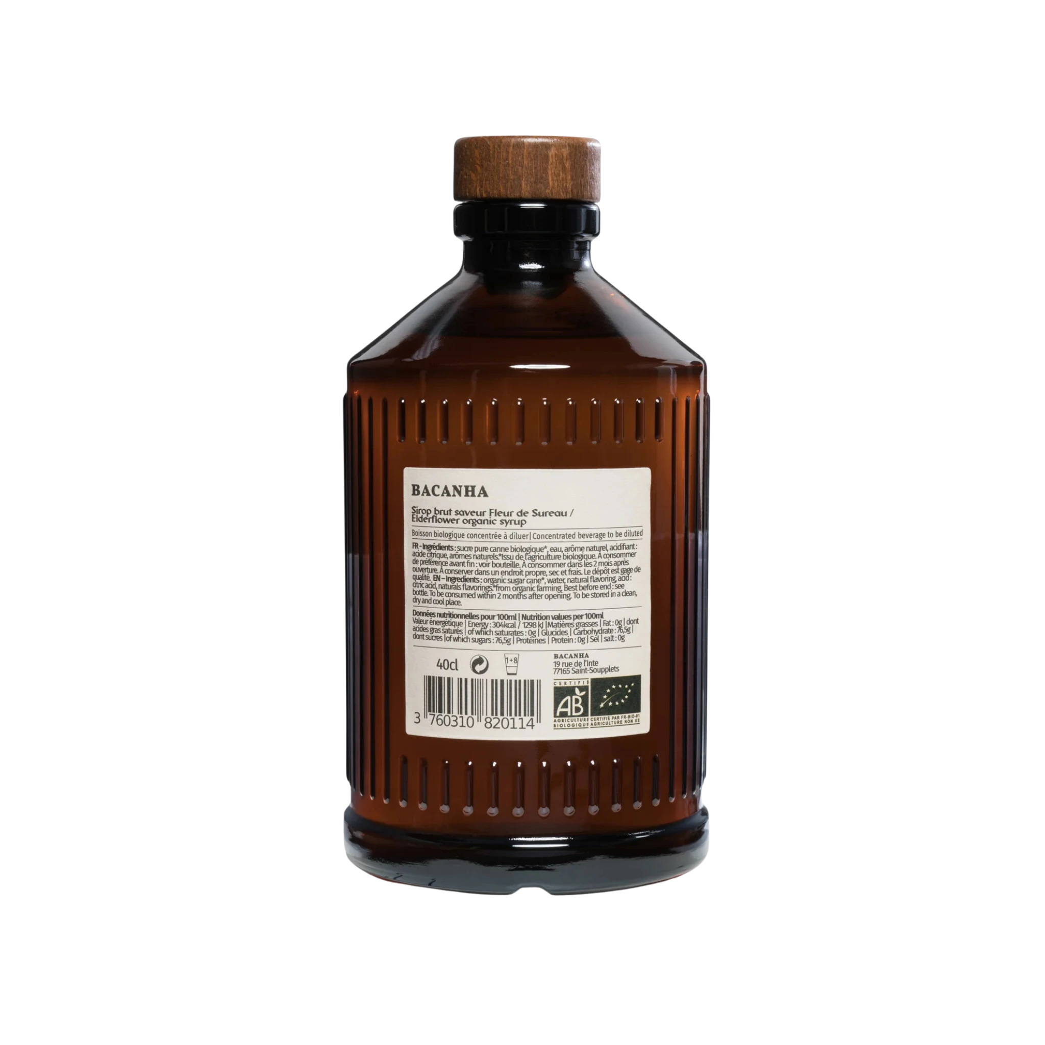 Bacanha Elderflower Syrup Organic (Sirop Brut)
