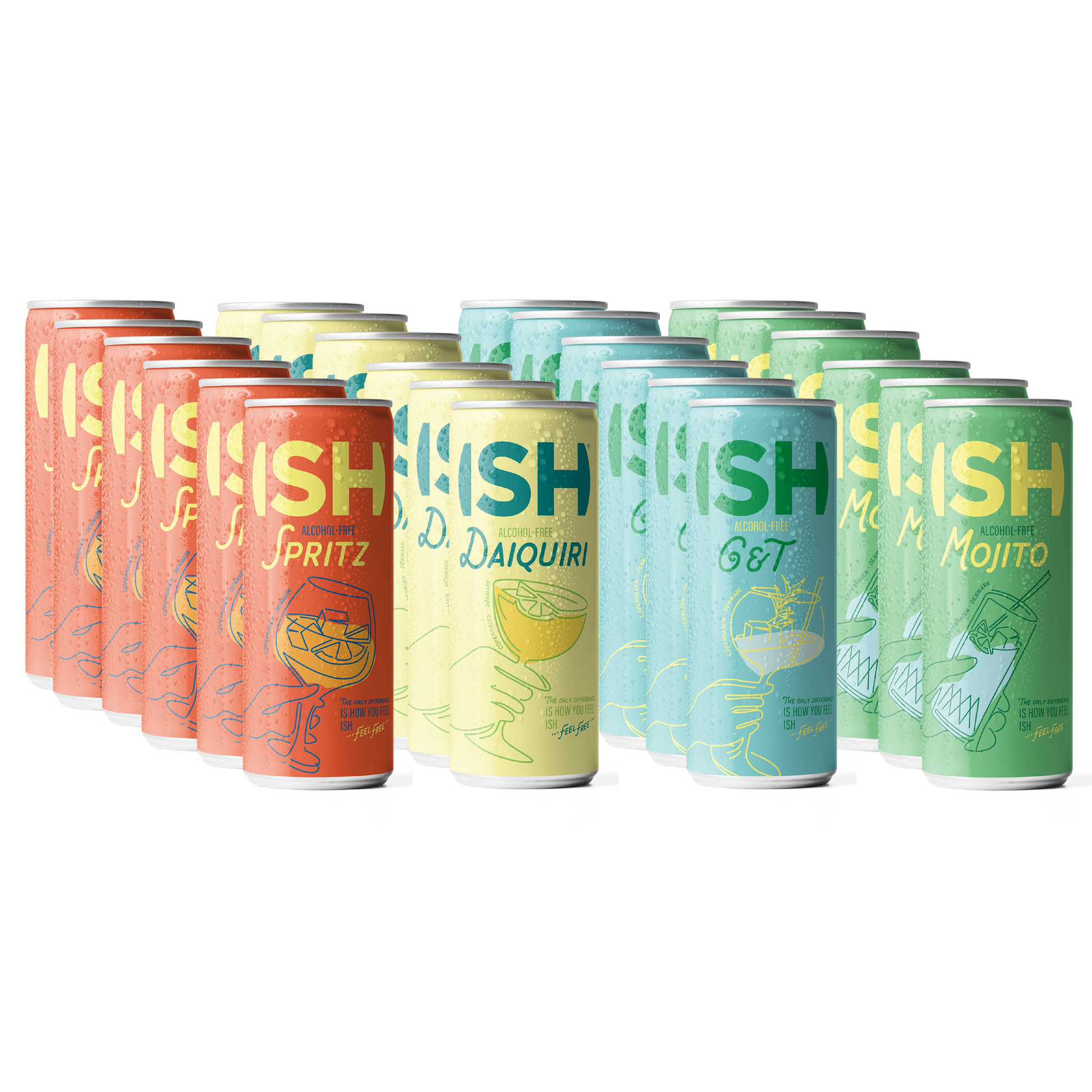 ISH Spirits - alkoholfreier Cocktail in der Dose (24-Pack)