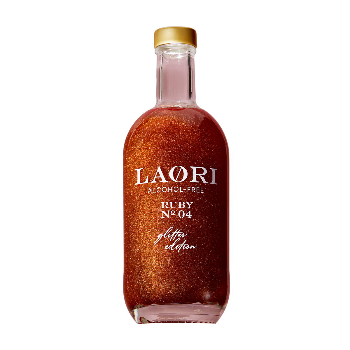 LAØRI Ruby No. 04 Glitter Edition, alkoholfreier Aperitif, 0,5-l-Flasche