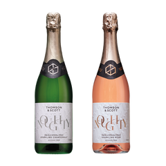 Probierpaket Thomson & Scott Noughty: Sparkling Chardonnay und Sparkling Rosé, je 0,75-l-Flasche