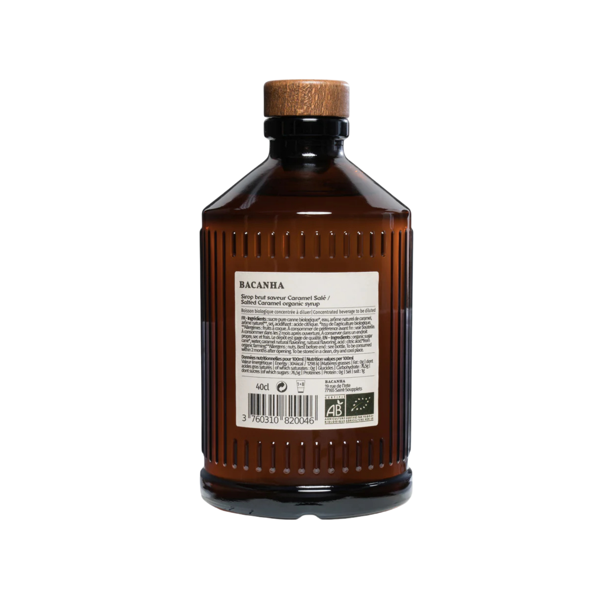 Bacanha Karamell Salé Sirup Bio (Sirop Brut)