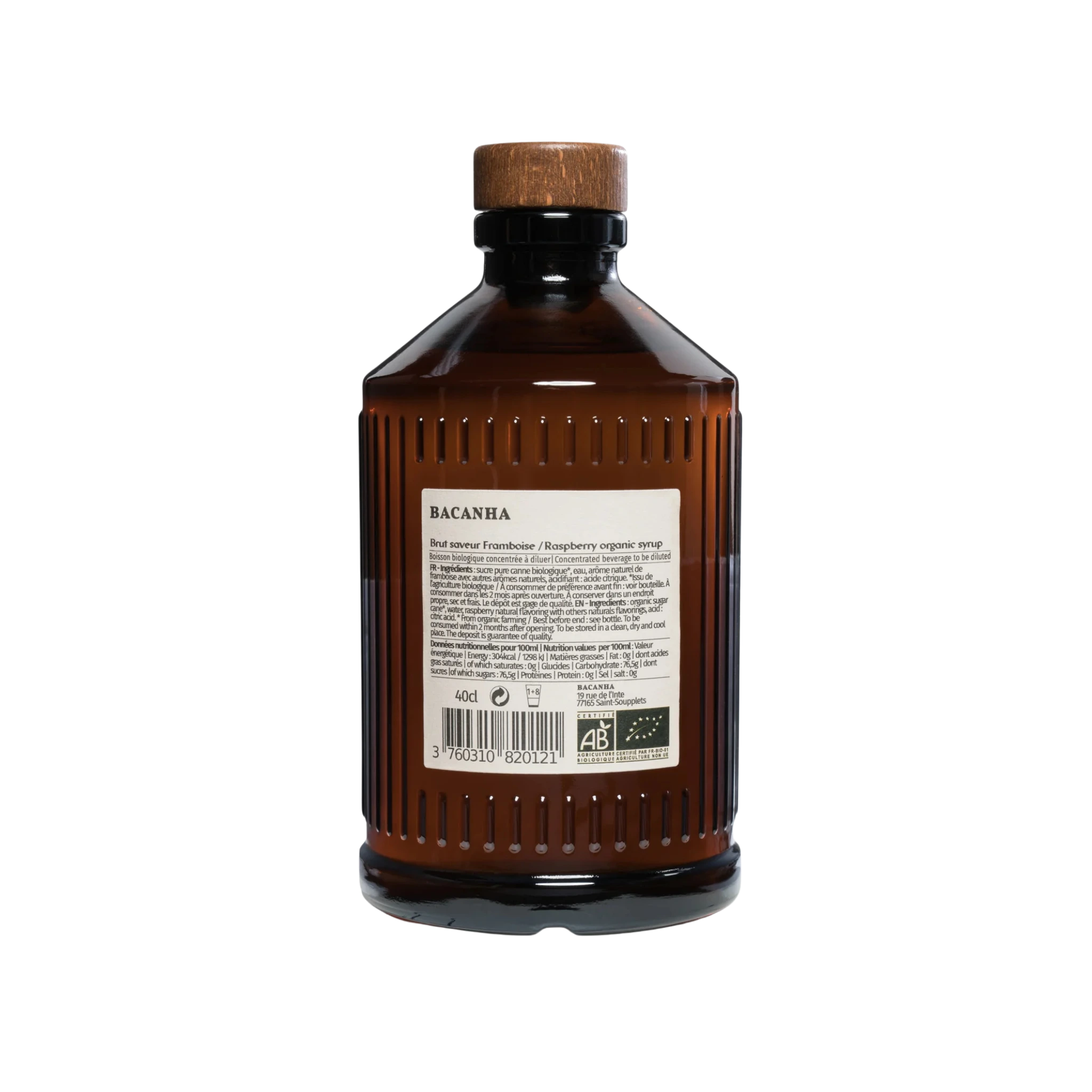 Bacanha Himbeere Sirup Bio (Sirop Brut)
