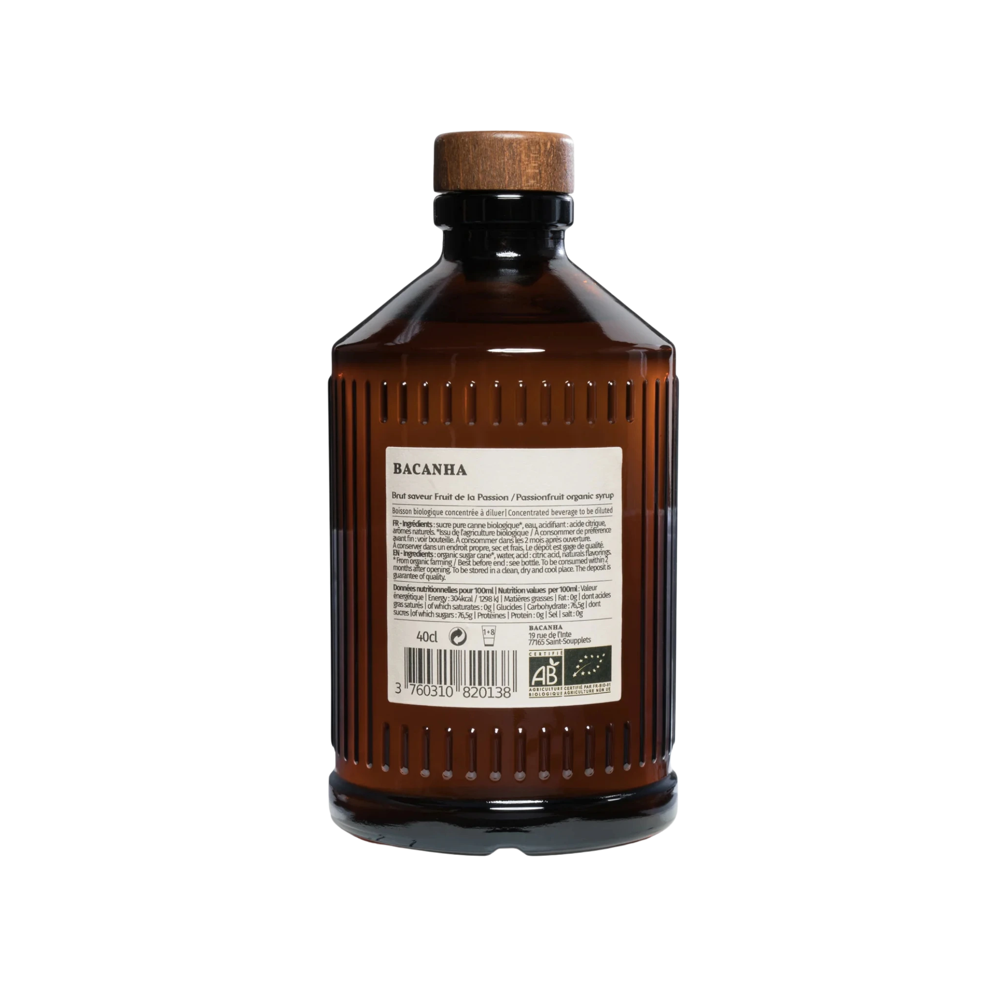 Bacanha Passionsfrucht Sirup Bio (Sirop Brut)