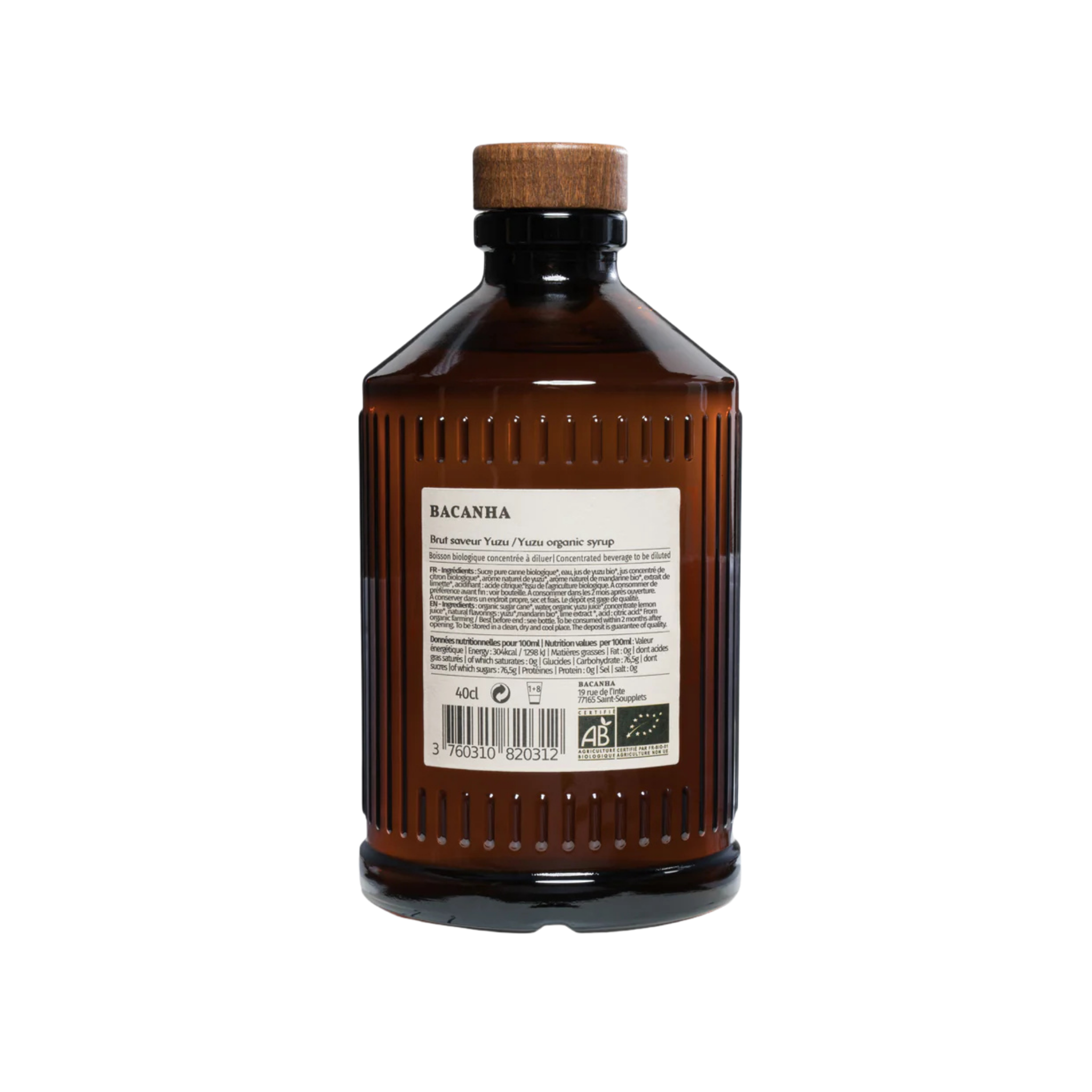 Bacanha Yuzu Sirup Bio (Sirop Brut)