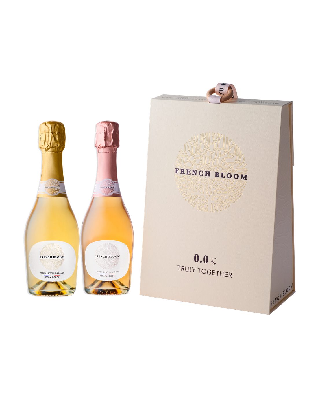 French Bloom Baby Bloom Box: Le Blanc und Le Rosé in 0,375-l-Flaschen mit Geschenkbox „Truly Together“