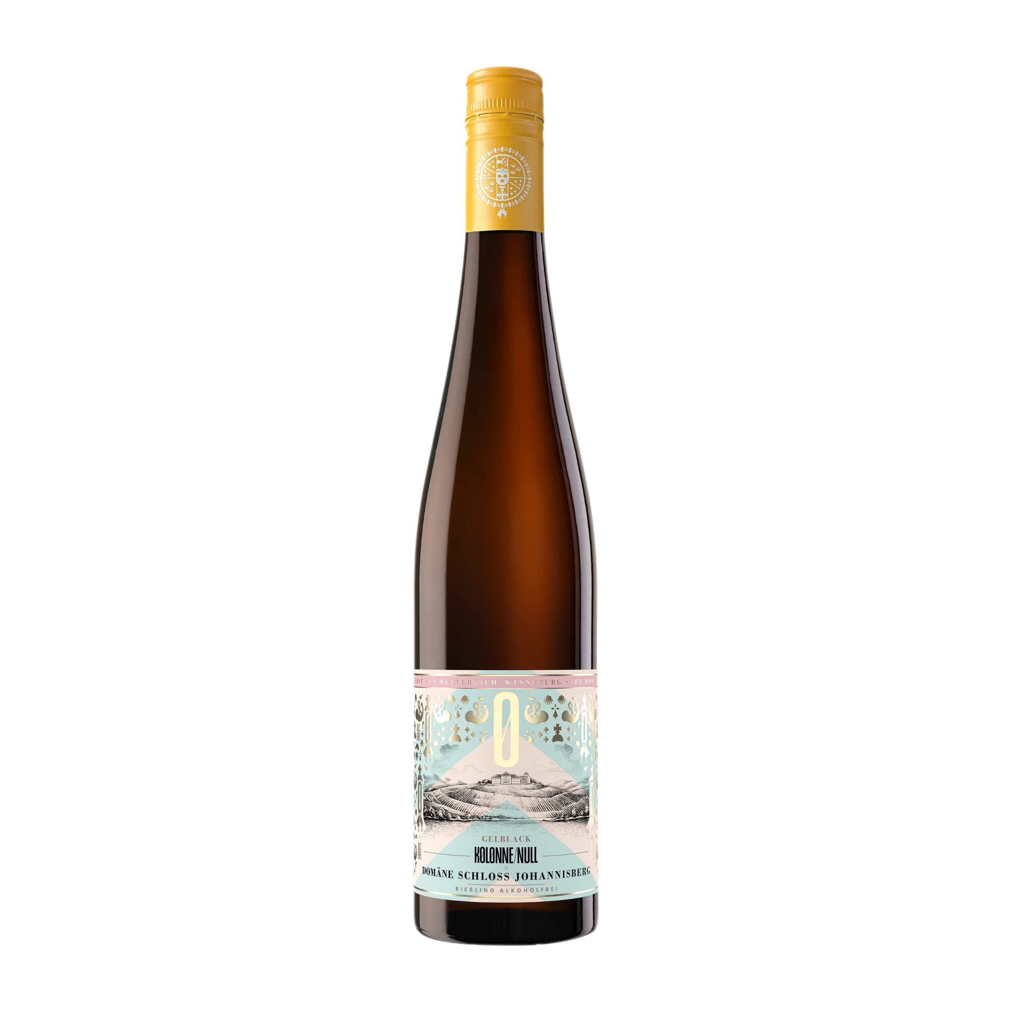 Kolonne Null x Domäne Schloss Johannisberg – Gelblack Riesling alkoholfrei