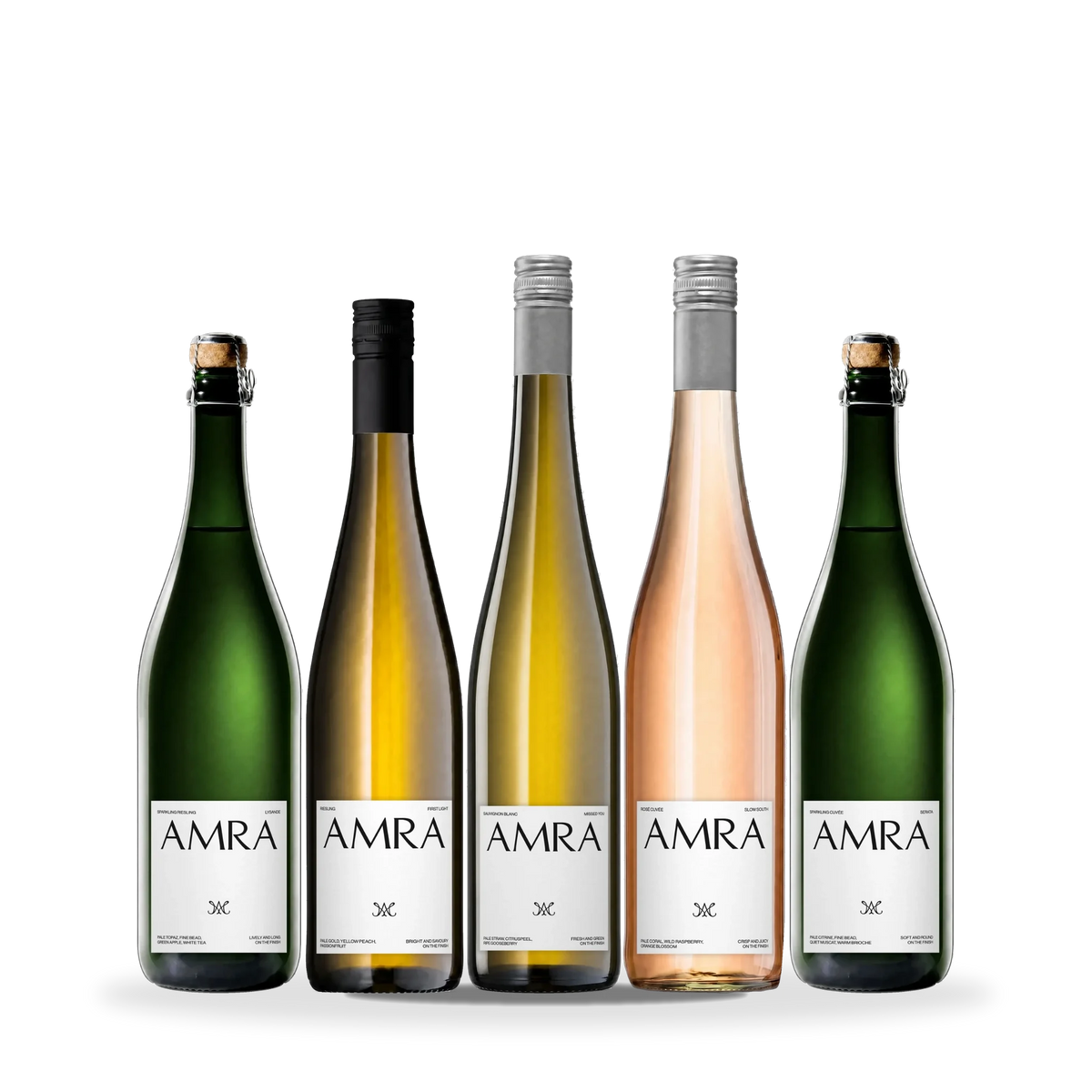 AMRA Discovery Set: fünf alkoholfreie Sorten, je eine 0,75-l-Flasche