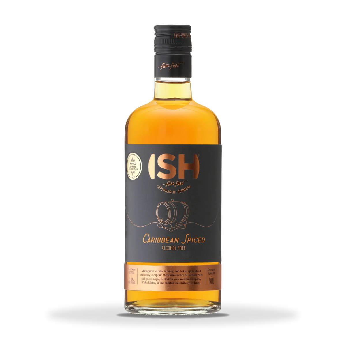 ISH Caribbean Spiced, alkoholfreier Botanical, 0,7-l-Flasche