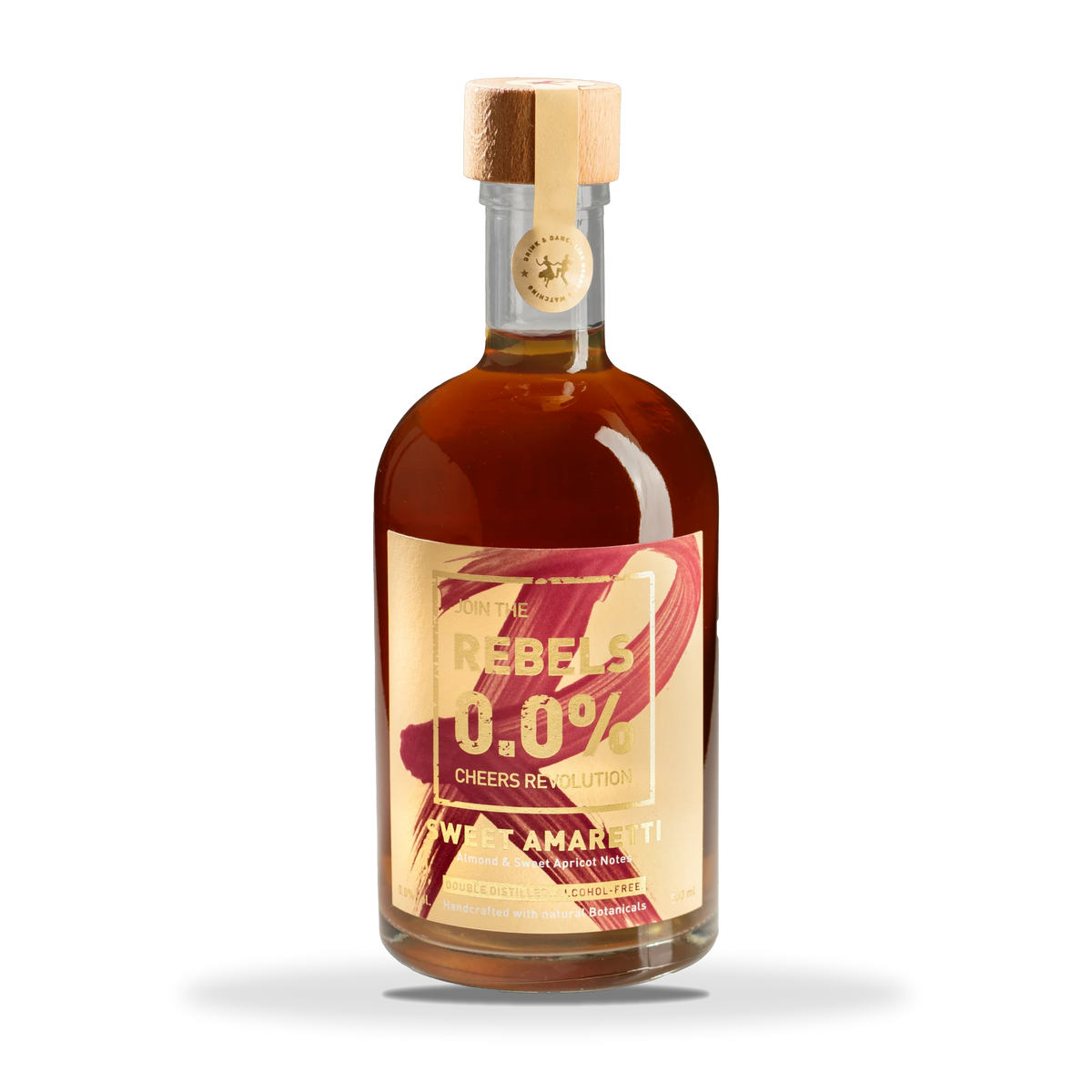 Rebels 0,0 % Sweet Amaretti, alkoholfreier Botanical, 0,5-l-Flasche