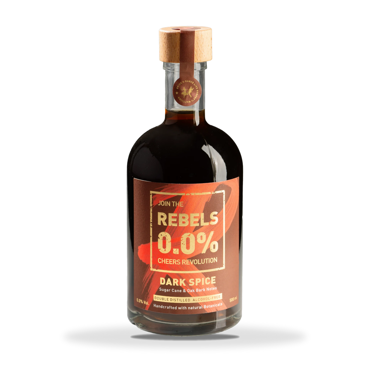 Rebels 0,0 % Dark Spice, alkoholfreier Botanical, 0,5-l-Flasche