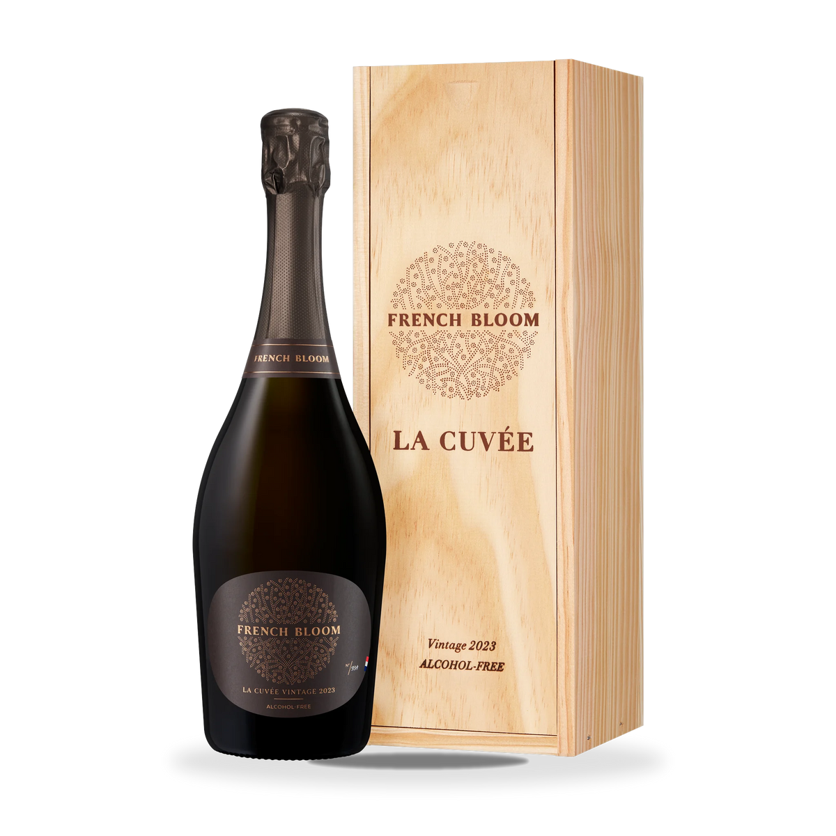 French Bloom La Cuvée Vintage 2023 mit Holzkiste