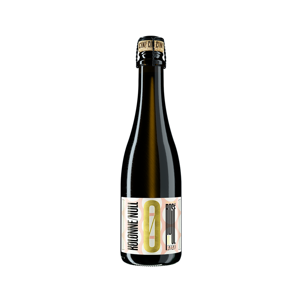Kolonne Null Rosé prickelnd - alkoholfreier Rosé-Sekt Piccolo